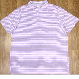PUMA POLO/GOLF SHIRT POLY/SPANDEX BLEND LAVENDER & WHITE 2X-LARGE, XXL